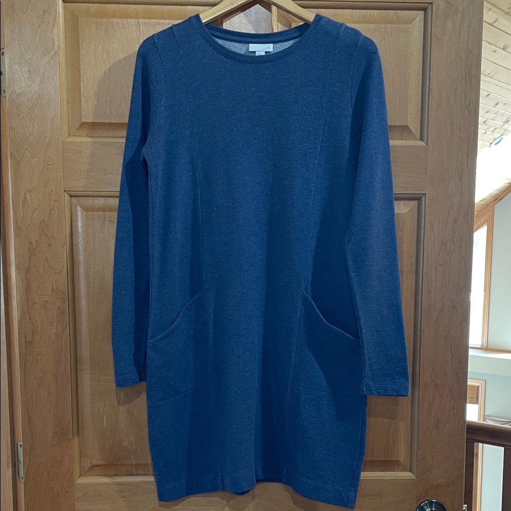 J. Jill Blue Long Sleeve Dress